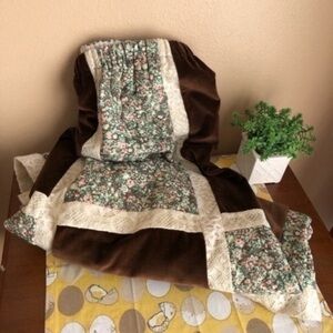 Vintage Chessa Davis velvet prairie maxi skirt